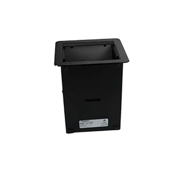 Wiremold InteGreat A/V TABLE BOX WITH USB, FIELD WIRED, BLACK