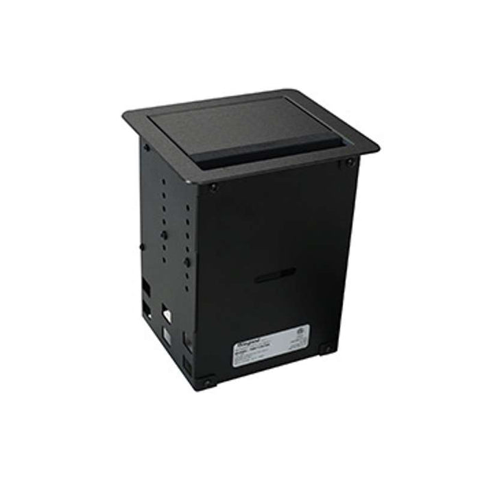 Wiremold InteGreat A/V TABLE BOX WITH USB, FIELD WIRED, BLACK