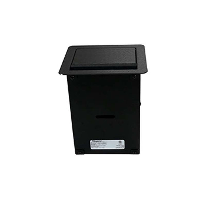 Wiremold InteGreat A/V TABLE BOX WITH USB, FIELD WIRED, BLACK