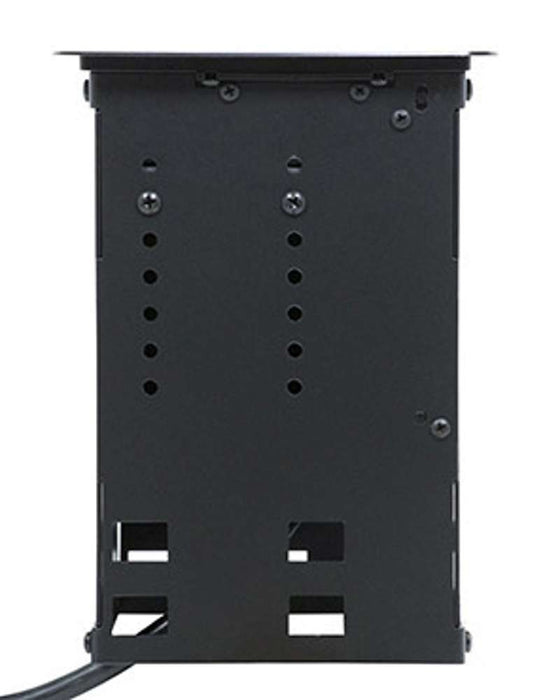 Wiremold InteGreat All Power Table Box, Cord Ended, Aluminum