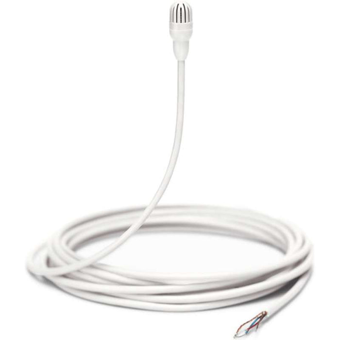 Shure White Condenser Mic, Omnidirectional, Open Cable