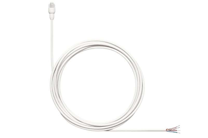 Shure White Condenser Mic, Omnidirectional, Open Cable