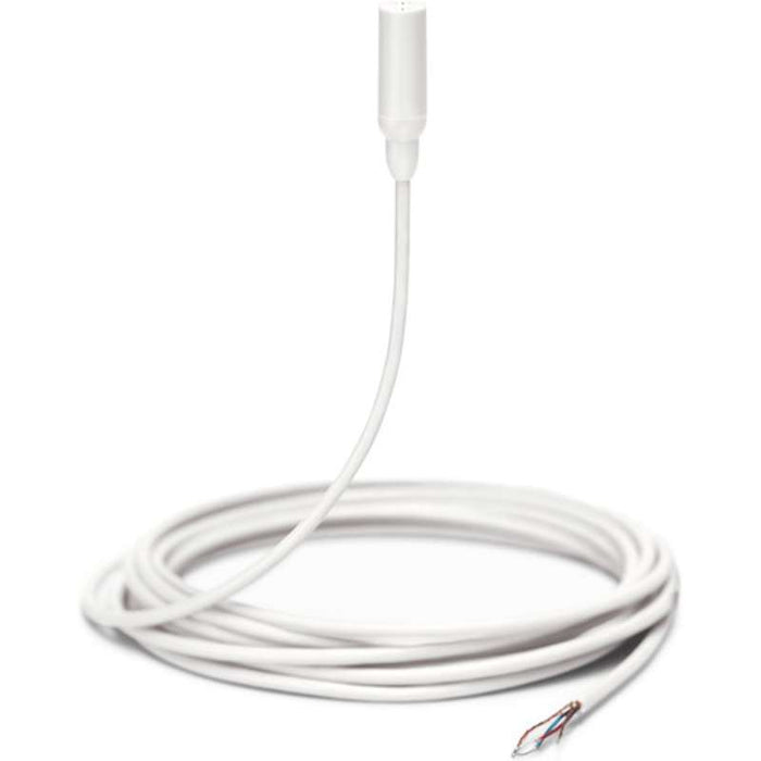 Shure Condenser Mic., Omnidirectional, white, Open Cable