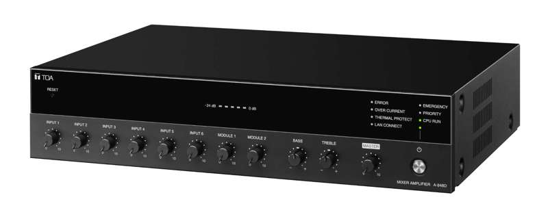 TOA Electronics A‑824D Digital Mixer Amplifier – 240W, 8‑Input, Dual‑Zone Output