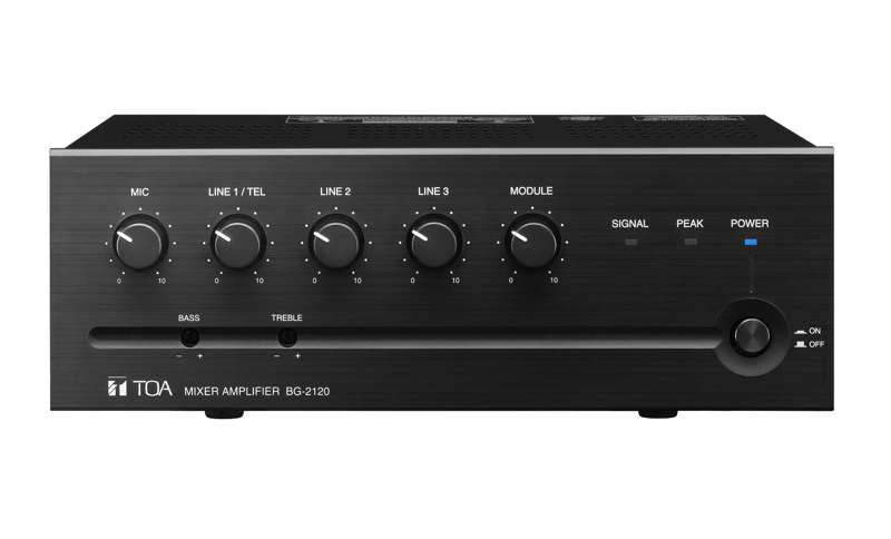 TOA Electronics BG‑2060 Mixer Amplifier – 60W, 5‑Input Commercial BGM/Paging Amplifier