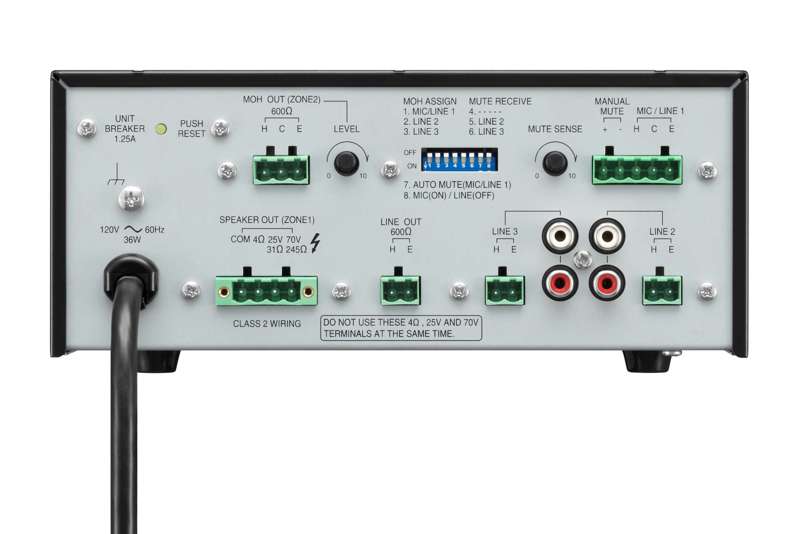 TOA Electronics BG‑220 Mixer Amplifier – 20W, 3‑Input Compact BGM/Paging Amplifier