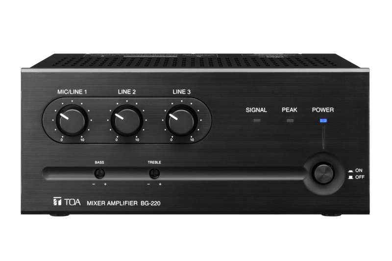 TOA Electronics BG‑235 CU Mixer Amplifier – 35W, 3‑Input Commercial BGM/Paging Amplifier