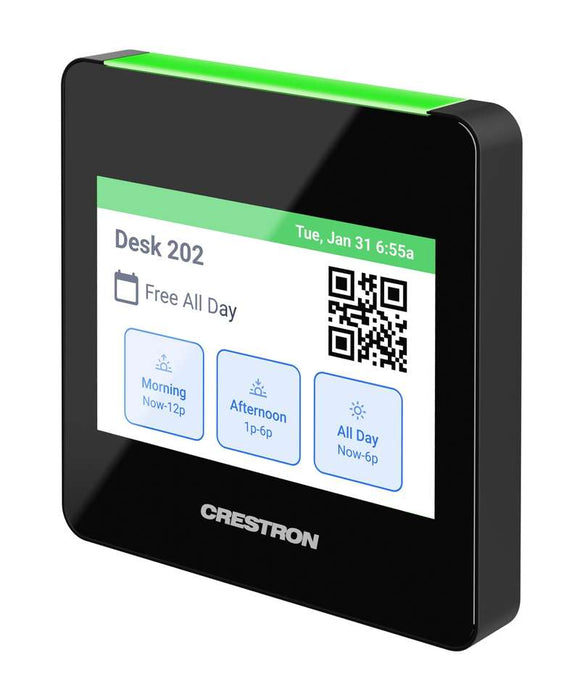 Crestron Desk Scheduling Touch Screen, 3.5 inches, Black Textured