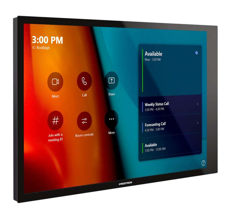 Crestron 10.1 in. Wall Mount Touch Screen, Black Smooth