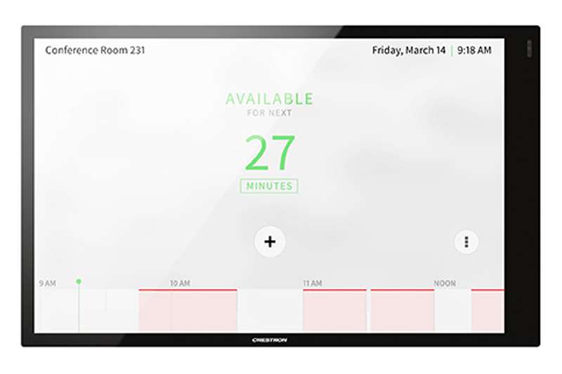 Crestron 10.1 in. Wall Mount Touch Screen, Black Smooth