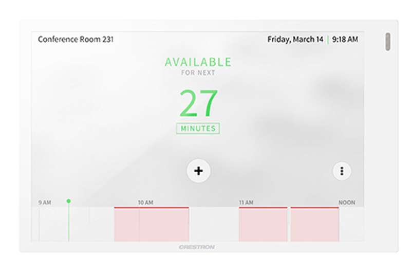 Crestron 7 in. Wall Mount Touch Screen, White Smooth
