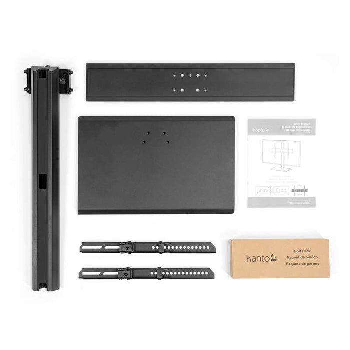 Kanto Universal Tabletop TV Stand for 37-inch to 65-inch TVs - Black