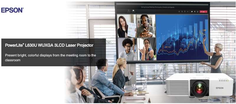 Epson PowerLite L630U WUXGA 3LCD Laser Projector