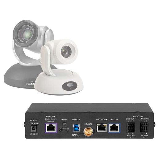 Vaddio Polycom Codec Kit for OneLINK Bridge to Vaddio HDBaseT Cameras - Black