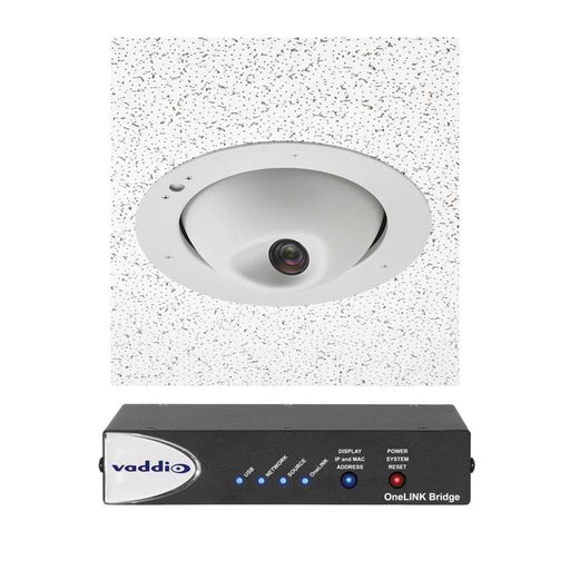 Vaddio RoboFLIP 4K HDBT OneLINK Bridge System - Includes PTZ Camera and Interface - TAA Compliant