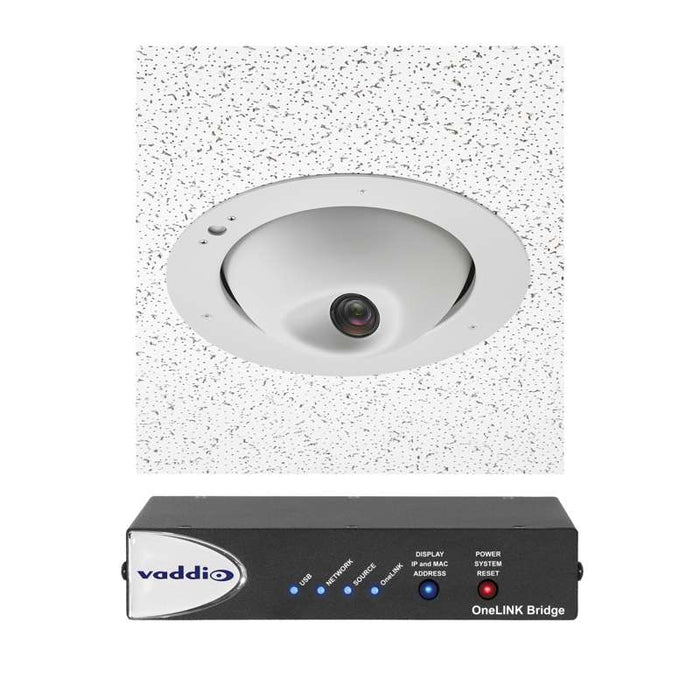 Vaddio RoboFLIP 4K HDBT OneLINK Bridge System - Includes PTZ Camera and Interface - TAA Compliant