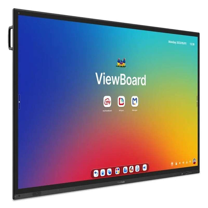 Viewsonic IFP8663 86" 4K Interactive Flat Panel Display - PCAP Touch, Android EDLA Certified, USB-C w Built-In Microphone