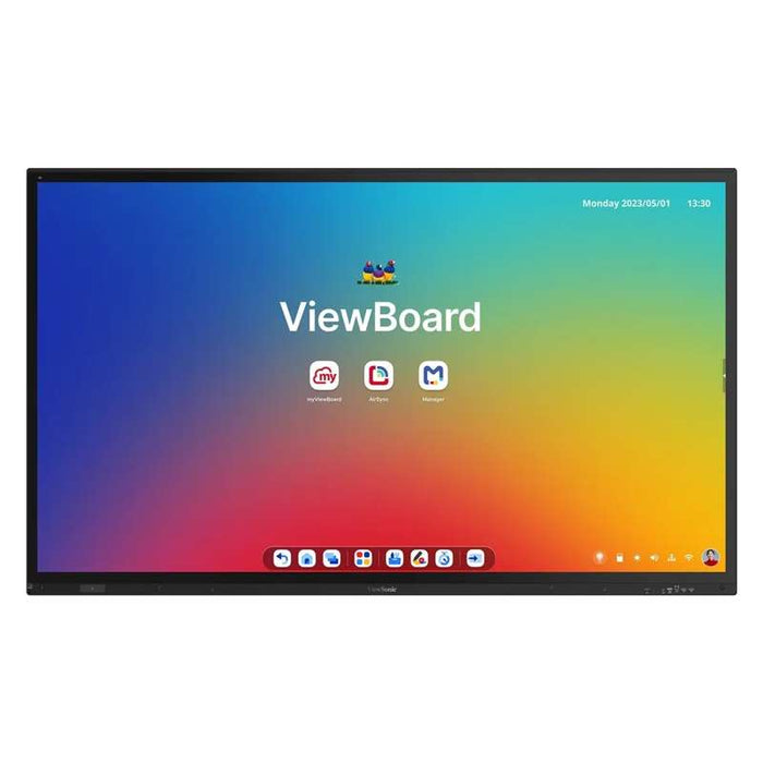 Viewsonic IFP8663 86" 4K Interactive Flat Panel Display - PCAP Touch, Android EDLA Certified, USB-C w Built-In Microphone