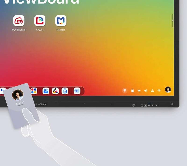Viewsonic IFP8663 86" 4K Interactive Flat Panel Display - PCAP Touch, Android EDLA Certified, USB-C w Built-In Microphone