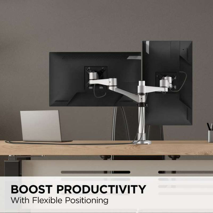 Viewsonic Dual Monitor Desk Mount Arm for Displays up to 24"