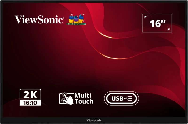 Viewsonic 16" WQXGA Portable Multi-Touch Monitor with USB-C