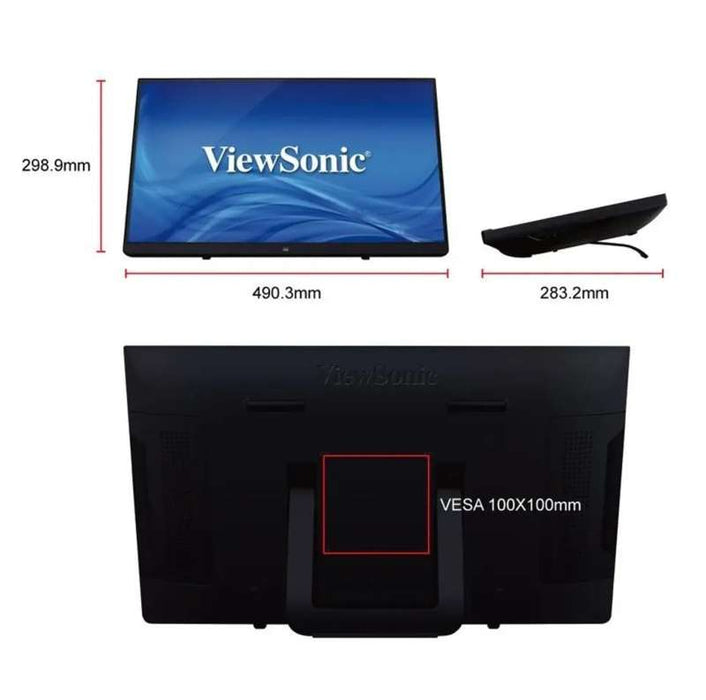 Viewsonic 22" Full HD 10-Point Multi-Touch IPS Monitor
