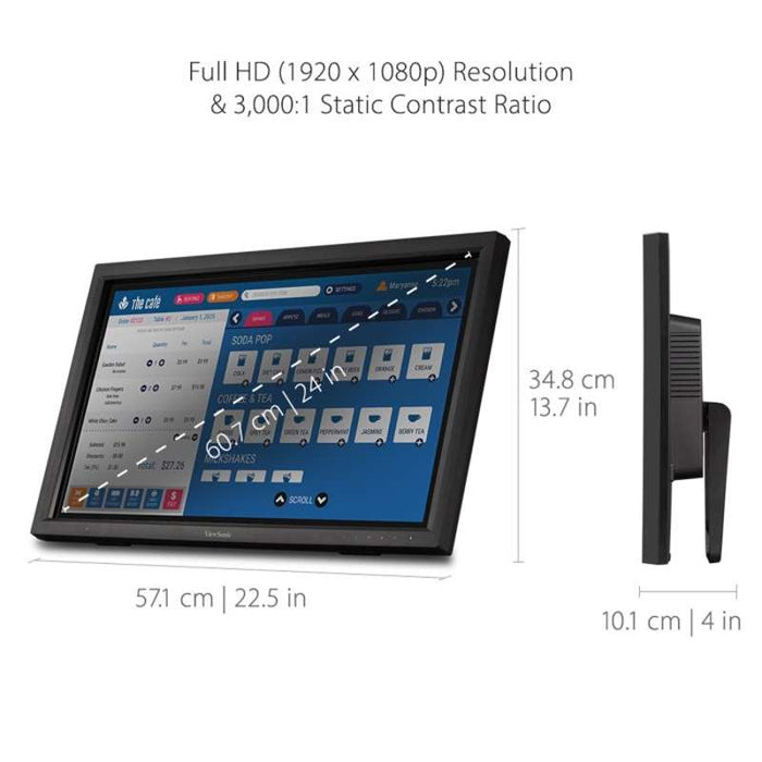 Viewsonic 24" Full HD 10-Point IR Touch Monitor