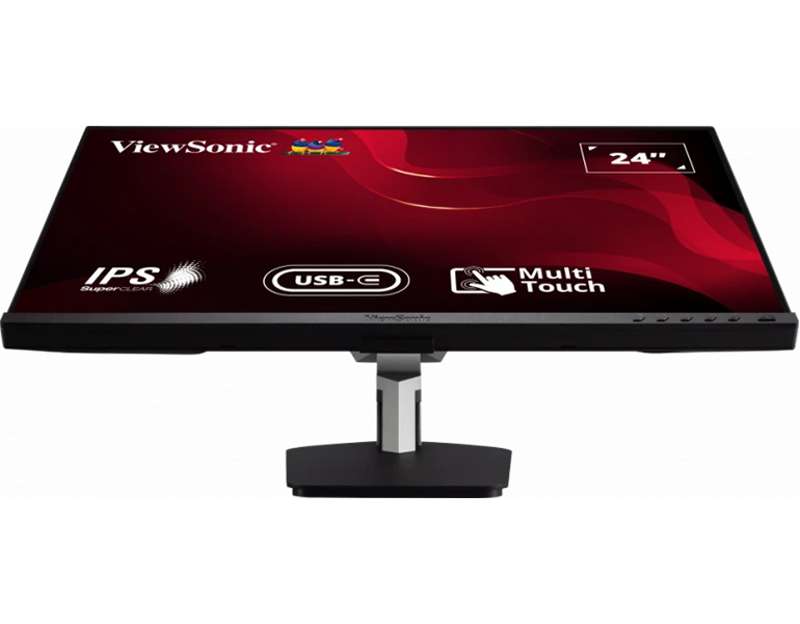 Viewsonic 24" Full HD USB-C 10-Point Touch Monitor with Ergonomic Stand