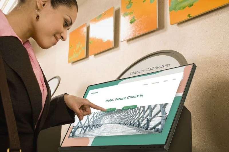 Viewsonic 24" Full HD USB-C 10-Point Touch Monitor with Ergonomic Stand