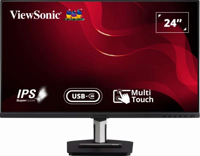 Viewsonic 24" Full HD USB-C 10-Point Touch Monitor with Ergonomic Stand