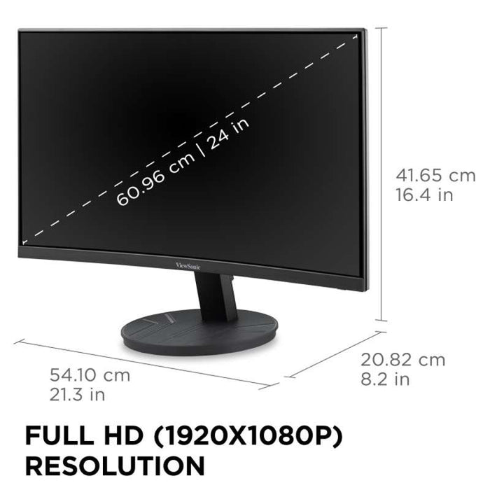 Viewsonic 24" Full HD Curved Monitor with 100Hz Refresh Rate