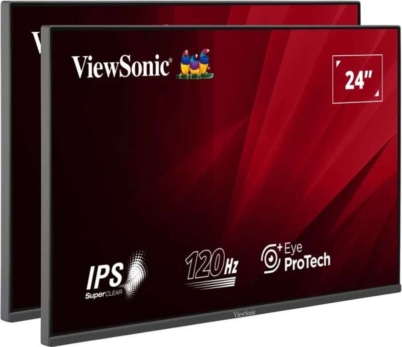 Viewsonic 24" Full HD IPS 120Hz Dual-Monitor Pack (Head-Only)