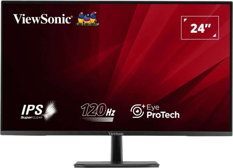 Viewsonic 24" Full HD IPS Monitor with 120Hz Refresh Rate & Built-In Speakers