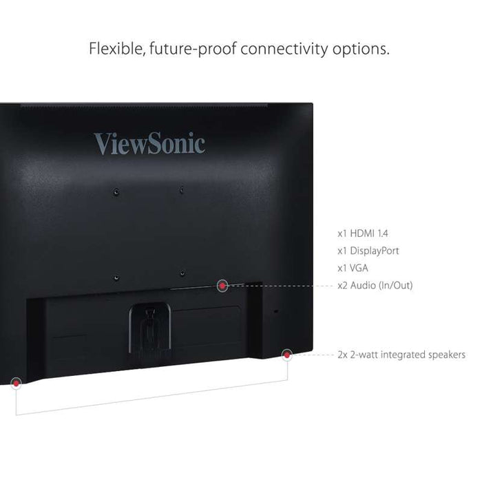 Viewsonic 24" Full HD Frameless IPS Dual-Monitor Pack (Head-Only)