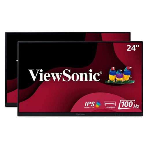 Viewsonic 24" Full HD Frameless IPS Dual-Monitor Pack (Head-Only)