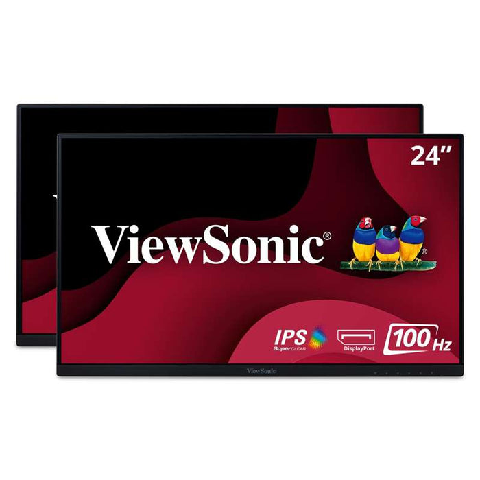 Viewsonic 24" Full HD Frameless IPS Dual-Monitor Pack (Head-Only)