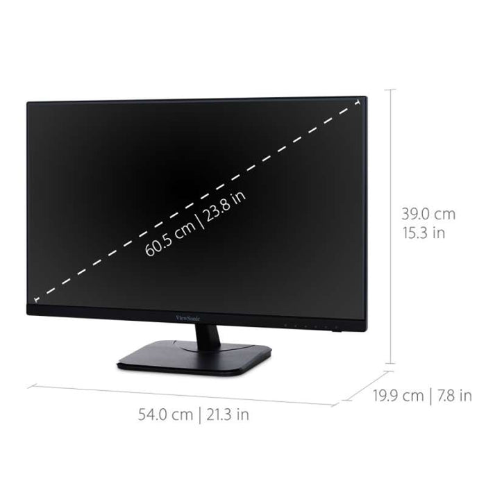 Viewsonic 24" Full HD Frameless IPS Monitor with DisplayPort & Speakers