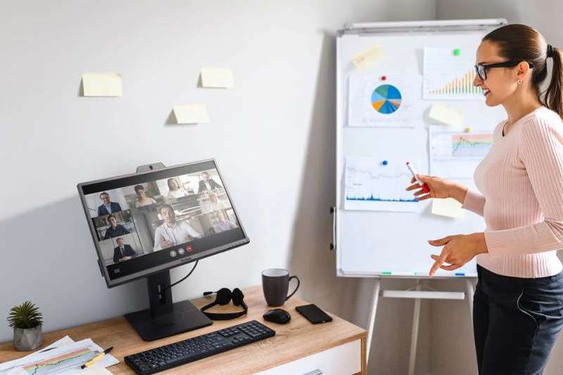 Viewsonic 24" Full HD Video Conferencing Monitor with Webcam