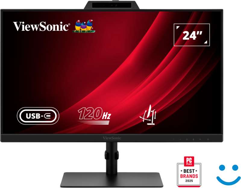 Viewsonic 24" Full HD Ergonomic Video Conferencing Monitor with Webcam