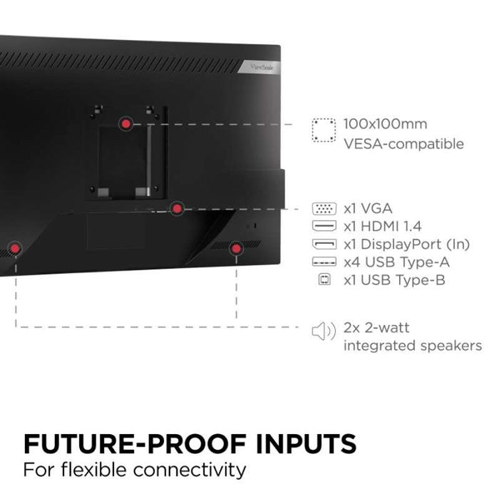 Viewsonic 24" Full HD IPS Dual-Monitor Pack (Head-Only) with USB Hub