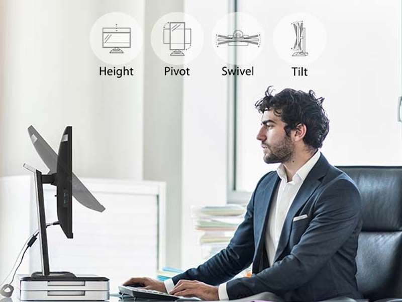 Viewsonic 24" 1080p Ergonomic IPS Docking Monitor with 90W USB-C, RJ45 and Daisy Chain (VG2456a)