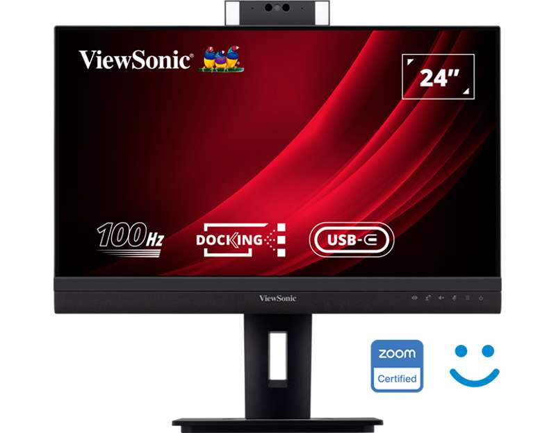 Viewsonic 24" Full HD Video Conferencing Docking Monitor with Windows Hello Webcam