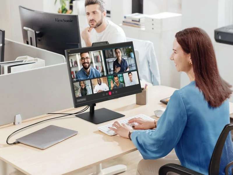 Viewsonic 27" Full HD Video Conferencing Monitor with Windows Hello IR Webcam