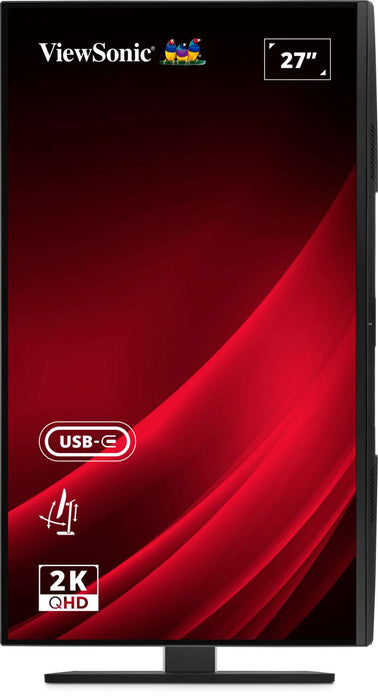 Viewsonic 27" QHD IPS Ergonomic Monitor with 65W USB-C Connectivity