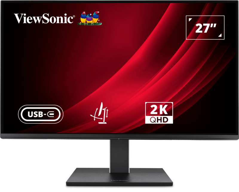 Viewsonic 27" QHD IPS Ergonomic Monitor with 65W USB-C Connectivity