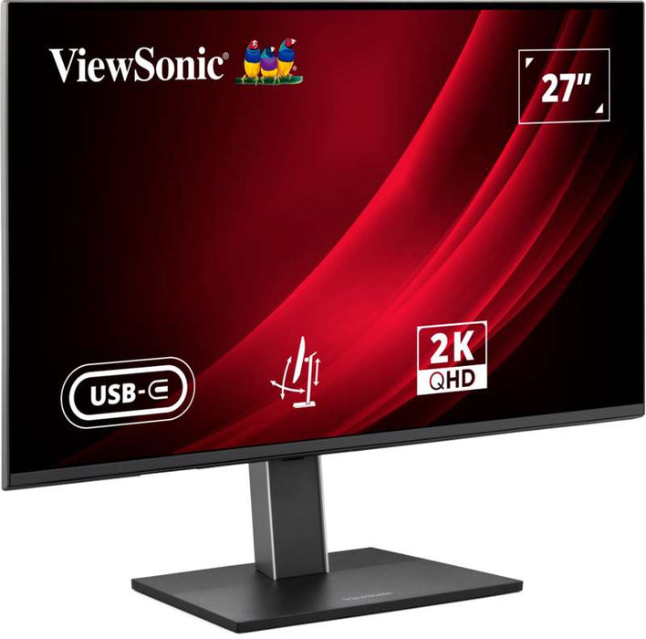 Viewsonic 27" QHD IPS Ergonomic Monitor with 65W USB-C Connectivity
