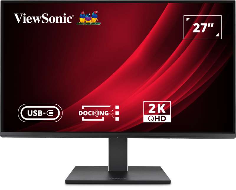 Viewsonic 27" QHD IPS USB-C Docking Monitor with 100W Power Delivery