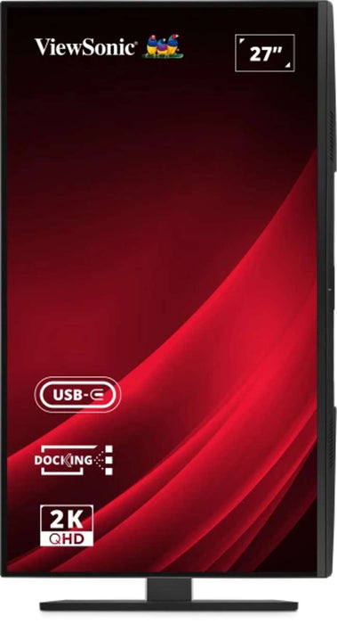 Viewsonic 27" QHD IPS USB-C Docking Monitor with 100W Power Delivery