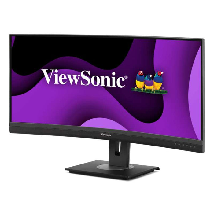Viewsonic 34" UWQHD Curved USB-C Docking Monitor with 100W Power Delivery & RJ45 Ethernet