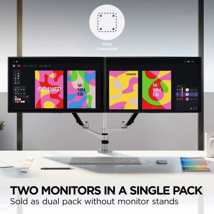 Viewsonic 24" ColorPro Full HD USB-C Docking Monitor Dual Pack (Head-Only)